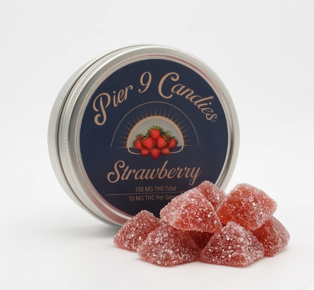 Pier 9 Gummies - Strawberry Rosin Gummies- 10mg Main Image